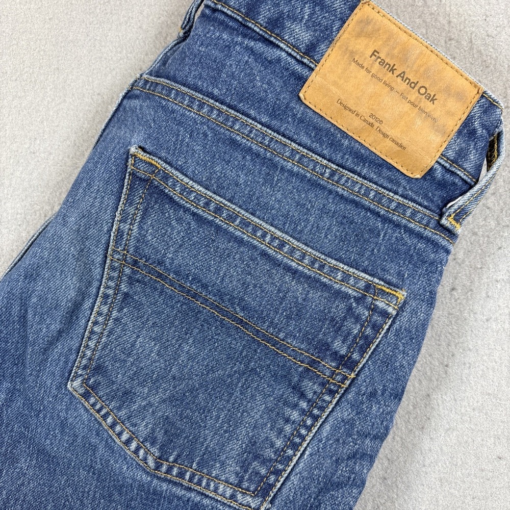 Frank and Oak Tyler Skinny Fit Denim Blue Jeans Men's 30x32
